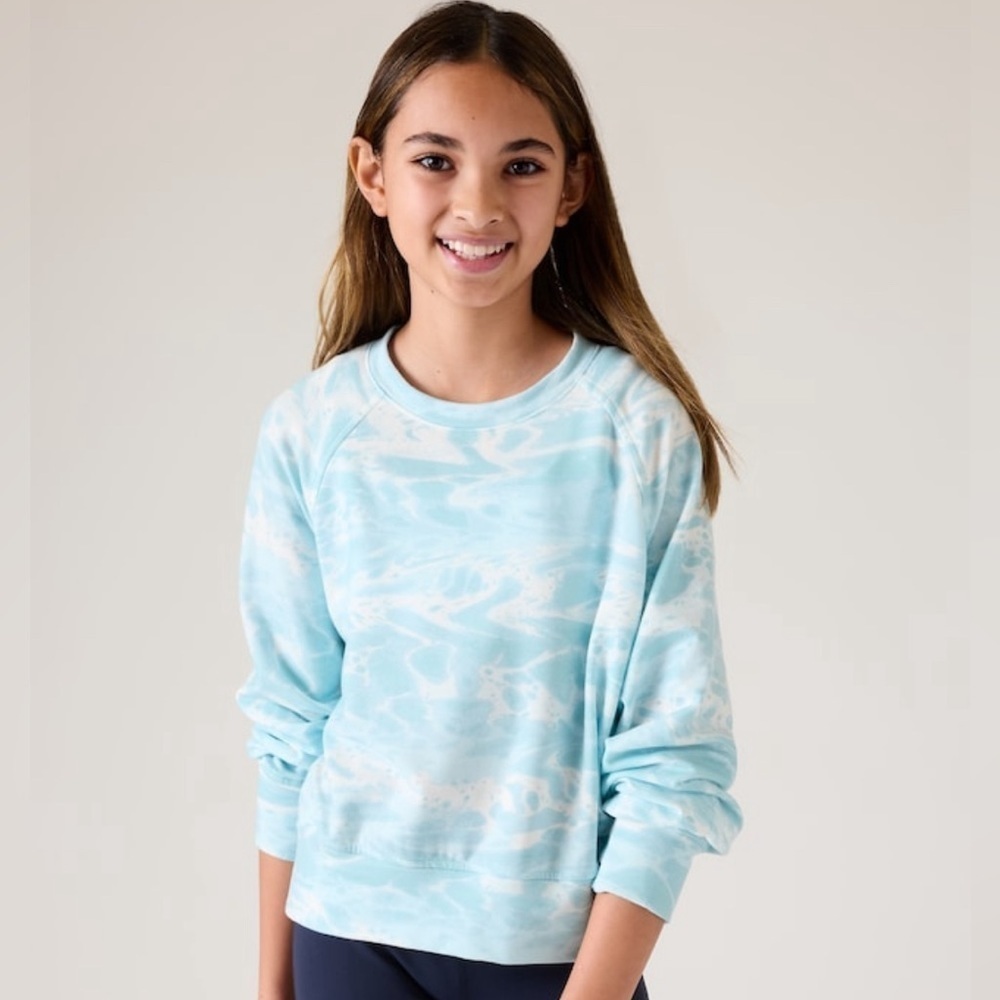 NWT Athleta Girl Coaster Crewneck Sweatshirt Size Large/12.